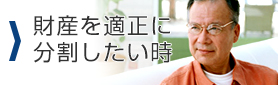 財産を適正に分割したい時